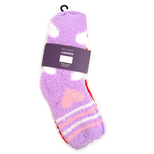 Load image into Gallery viewer, Nollia Women’s Heart Pattern Fuzzy Socks – 3 Pair Assorted Set
