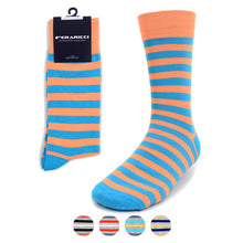 Load image into Gallery viewer, Feraricci Men&#39;s Striped Dress Socks
