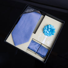 Load image into Gallery viewer, Umo Lorenzo 12pc Pattern Necktie, Hanky &amp; Lapel Pin Box Set
