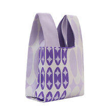 Load image into Gallery viewer, Small artistic tote bag in soft knit with modern shapes

