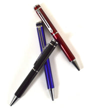 Load image into Gallery viewer, 10-Piece Boxed Twist Pen Set – 5 Blue, 4 Black, 1 Red Pen (Black &amp; Blue Ink)
