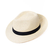 Load image into Gallery viewer, Westend Men's S/S Wide Brim Black Banded Trilby Fashion Fedora Hat
