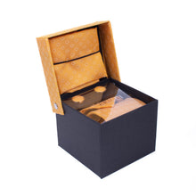 Load image into Gallery viewer, Clericci 12-Piece ASSORTED Spring/Summer Solid Color Tie, Hanky &amp; Cufflink Gift Box Set
