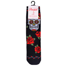 Load image into Gallery viewer, Parquet Women's Sugar Skull Novelty Socks
