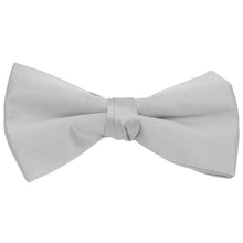 Load image into Gallery viewer, Umo Lorenzo Men's 2.5" Poly Satin Clip-On Bow Tie – 38 Color Options
