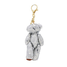 Load image into Gallery viewer, Nollia Sequin Teddy Bear Bag Charm – Color-Changing Keychain Accessory
