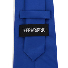 Load image into Gallery viewer, Feraricci [Promotion] Solid Satin Tie &amp; Matching Hanky Set – 3.25" Poly Neck Tie, 16 Color Options
