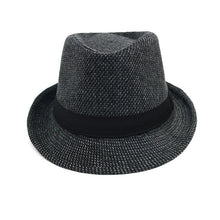Load image into Gallery viewer, Westend Fall/Winter Black Trilby Fedora Hat with Band Trim
