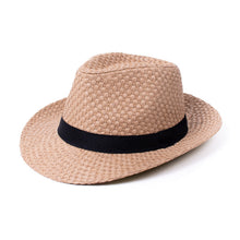 Load image into Gallery viewer, Westend Men's S/S Wide Brim Black Banded Trilby Fashion Fedora Hat
