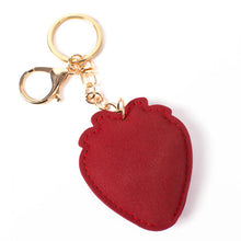 Load image into Gallery viewer, Nollia Bling Crystal Strawberry Charm – Sparkly Fruit Keychain Accessory
