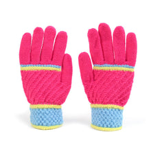 Load image into Gallery viewer, Nollia Women’s Knit Winter Gloves – Soft Stretchable Gloves in Red, Fuchsia &amp; Turquoise
