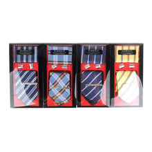 Load image into Gallery viewer, Clericci 12pc Spring Assorted Tie, Hanky, Cufflink &amp; Tie Bar Boxed Set
