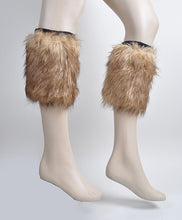 Load image into Gallery viewer, Faux Fur Winter Leg Warmers – One Size Fits All

