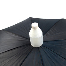 Load image into Gallery viewer, Parquet Auto Open Black Canopy Umbrella with Plastic Cover – 41" Arc, J-Handle
