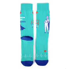 Load image into Gallery viewer, Parquet Health Care Heroes – Modern Heroes Ultra Premium Socks (Unisex)
