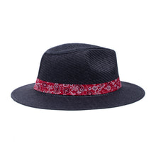 Load image into Gallery viewer, Westend Men’s Paisley Bandana Banded Fashion Fedora Hat –
