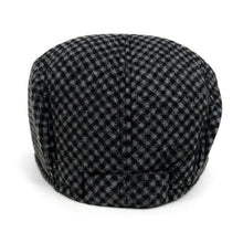 Load image into Gallery viewer, Westend Fall/Winter Charcoal Checkered Pattern Ivy Hat
