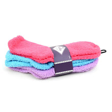 Load image into Gallery viewer, Nollia Women’s Solid Bright Color Warm Fuzzy Socks – 3 Pair Assorted Set
