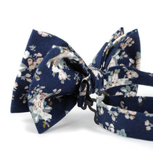 Load image into Gallery viewer, Floral Wedding Cotton Banded Bow Tie
