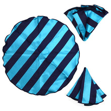 Load image into Gallery viewer, Laurant Bennet Two-Tone Diagonal Bow Tie &amp; Matching Hanky Set

