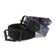 Load image into Gallery viewer, Parquet 6pk Men's PU Graphic Floral + Canvas Grommet Belt Set – 12 Total Belts
