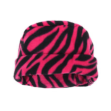 Load image into Gallery viewer, Nollia Women’s Pink Zebra Print Fleece Winter Hat, Scarf &amp; Gloves Set
