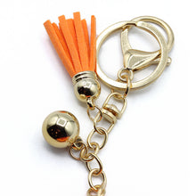 Load image into Gallery viewer, Nollia Bling Crystal Basketball Charm – Sparkly Sports Keychain
