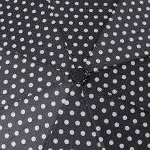 Load image into Gallery viewer, Nollia Compact White Polka Dot Auto-Open Umbrella – 12" Travel Size, Wind-Resistant
