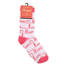 Load image into Gallery viewer, Parquet Women’s Love Mom Breast Cancer Awareness Novelty Socks
