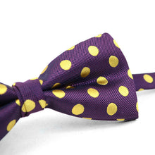 Load image into Gallery viewer, Umo Lorenzo Men's Big &amp; Tall Polka Dot Bow Tie &amp; Hanky Set – 15 Color Options
