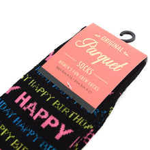Load image into Gallery viewer, Parquet Women’s Happy Birthday Novelty Socks

