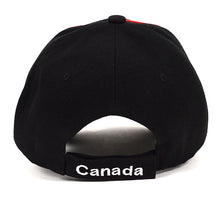 Load image into Gallery viewer, Parquet Canada Black 3D Embroidered Baseball Cap – Adjustable Fit

