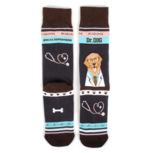 Load image into Gallery viewer, Parquet Health Care Heroes - Dr. Dog Ultra Premium Novelty Socks (Unisex)
