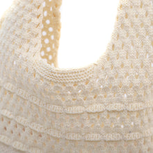 Load image into Gallery viewer, Nollia Ivory Tulip Crochet Knit Bag
