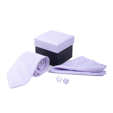 Load image into Gallery viewer, Clericci 12-Piece ASSORTED Spring/Summer Solid Color Tie, Hanky &amp; Cufflink Gift Box Set
