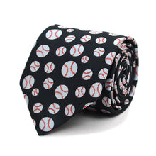 Load image into Gallery viewer, Parquet Sports Themed Novelty Ties – Game Day Prints for Sports Fans
