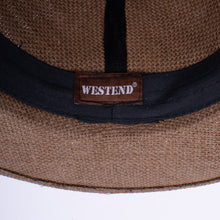 Load image into Gallery viewer, Westend Men&#39;s S/S Flat Brim Black Banded Fashion Fedora Hat

