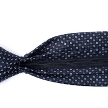 Load image into Gallery viewer, Umo Lorenzo 6-Piece Classic Black Microfiber Zipper Pre-Tied Necktie Set
