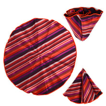 Load image into Gallery viewer, Laurant Bennet Bold Stripes  Banded Bow Tie &amp; Round Hanky Set
