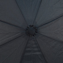 Load image into Gallery viewer, Parquet Black Telescopic Compact Umbrella – Auto-Open, Plastic Handle, 12&quot; Travel Size
