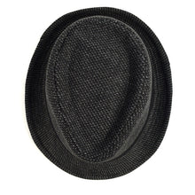 Load image into Gallery viewer, Westend Fall/Winter Black Trilby Fedora Hat with Band Trim
