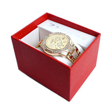 Load image into Gallery viewer, Nollia Gold Tone Ladies Dressy Watch – 38mm Quartz Fashion Watch with Crystal Bezel
