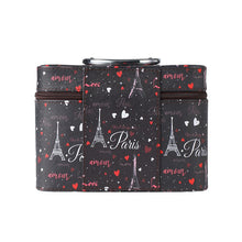 Load image into Gallery viewer, Nollia Paris Amour Makeup Train Case – Large Cosmetic Organizer
