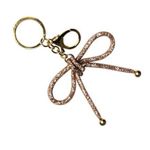 Load image into Gallery viewer, Nollia Mesh Bow Bag Charm – Elegant Keychain Accessory (5 Colors)
