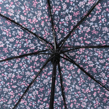 Load image into Gallery viewer, Nollia Compact Pink Floral Auto-Open Umbrella – 12" Travel Size, Wind-Resistant
