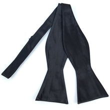 Load image into Gallery viewer, Umo Lorenzo Micro Woven Solid Freestyle Bow Tie – Self-Tie Design
