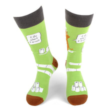 Load image into Gallery viewer, Parquet Cats – Toilet Paper Ultra Premium Novelty Socks (Unisex)
