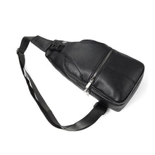 Load image into Gallery viewer, PU Leather Sling Bag - Adjustable with Horizontal Zipper &amp; Multi-Compartment
