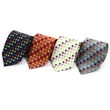 Load image into Gallery viewer, Parquet Poker Card Suits Pattern Novelty Tie – 100% Polyester
