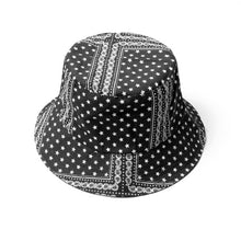 Load image into Gallery viewer, Westend Black Paisley Bucket Hat
